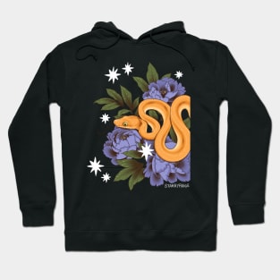 Amazon Tree Boa with Peonies Hoodie